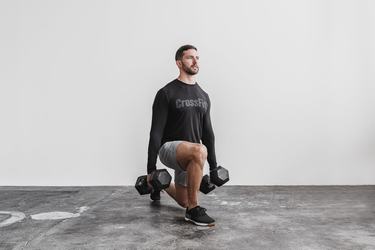 Nobull Crossfit® Men's Long Sleeves Black | Australia (ME7853)